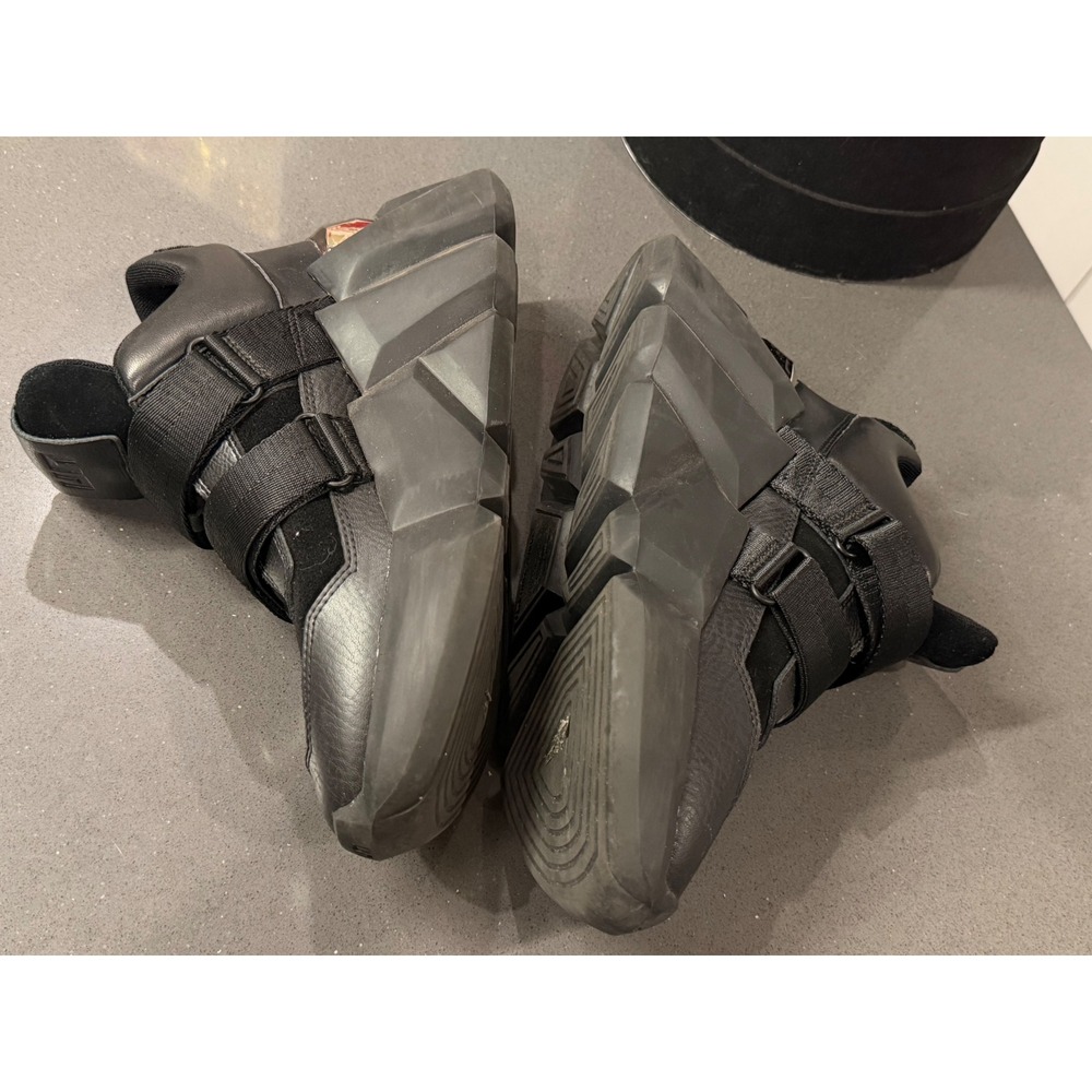 United Nude Space Kick Black Jet Platform Sneakers EUC Designer Rave Goth Luxury - Picture 5 of 11